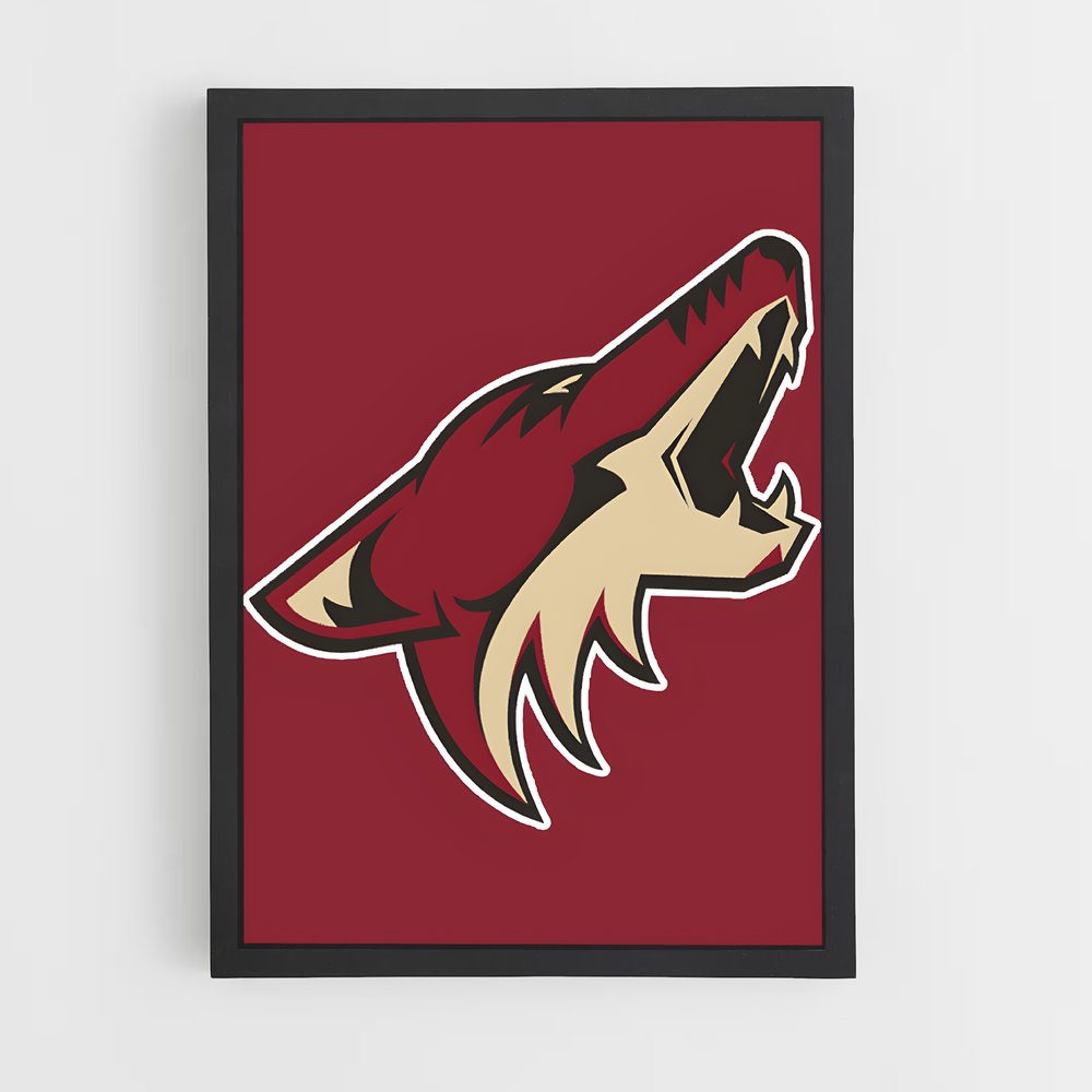 Poster Coyotes en Action – affiche Hockey sur glace (vue 2)